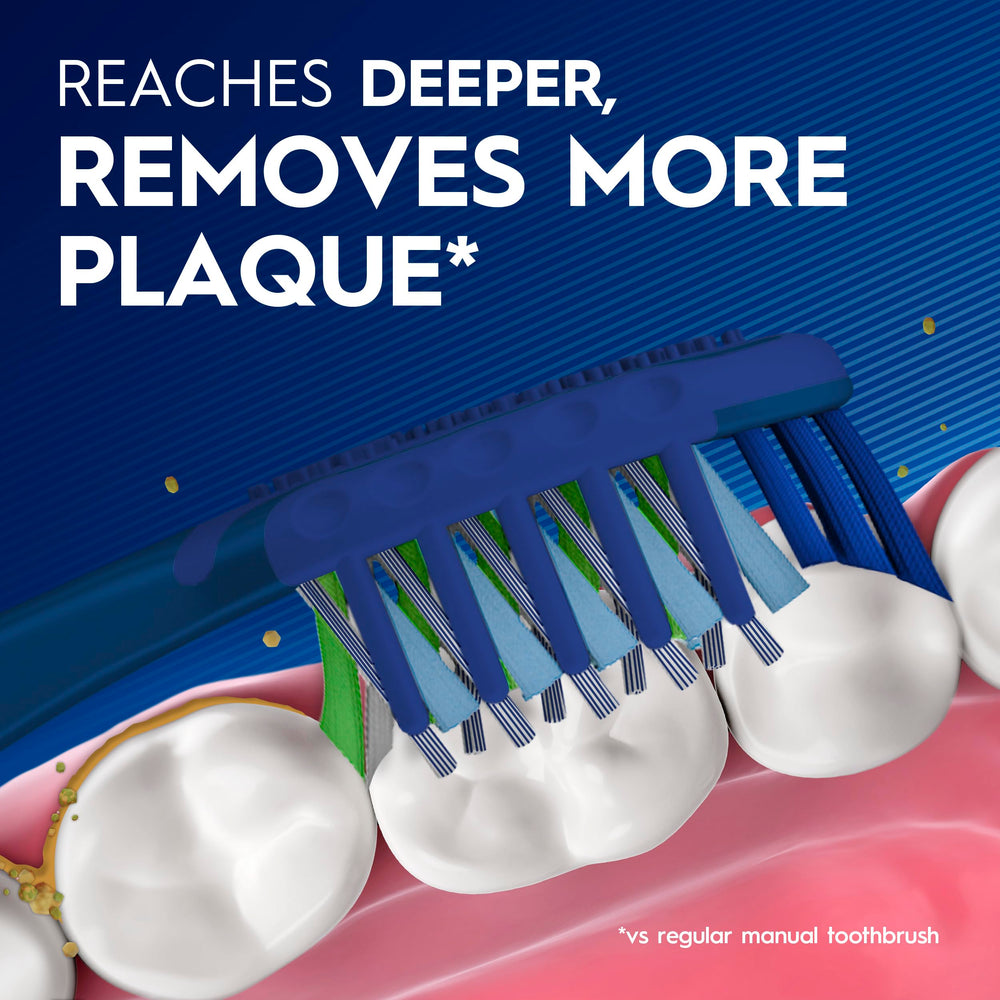 Oral-B punta de potencia que alcanza muelas posteriores difíciles