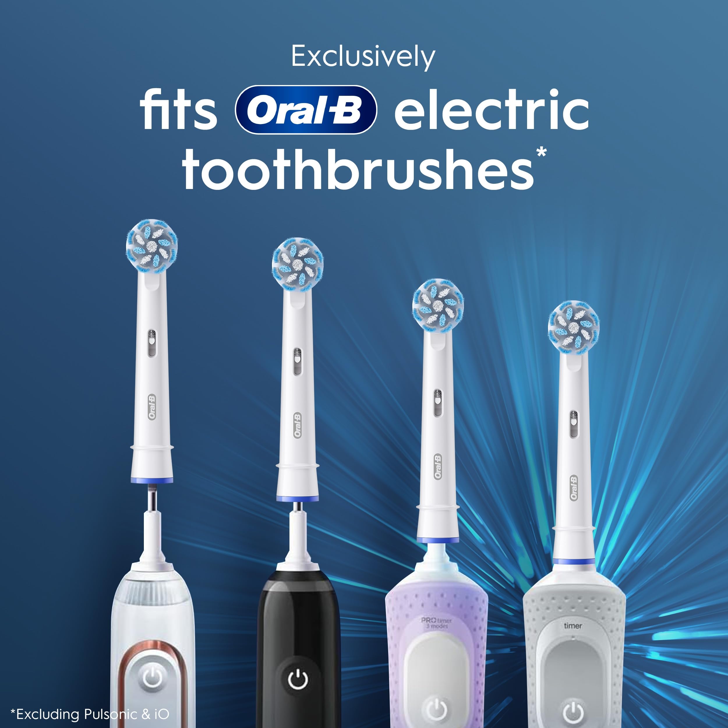 Oral-B empaque del pack de 2 genuinos recambios con información visible