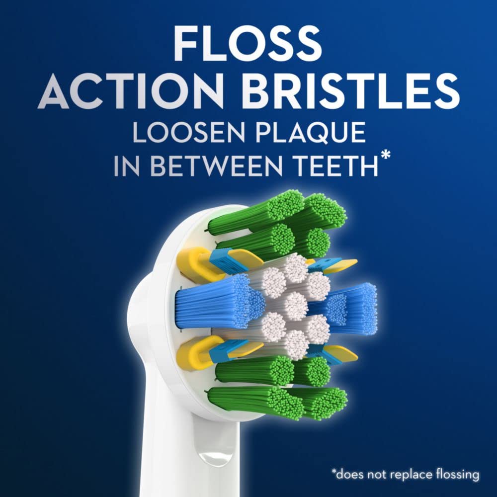 Oral-B primer plano de las cerdas MicroPulse para limpieza interdental más eficaz