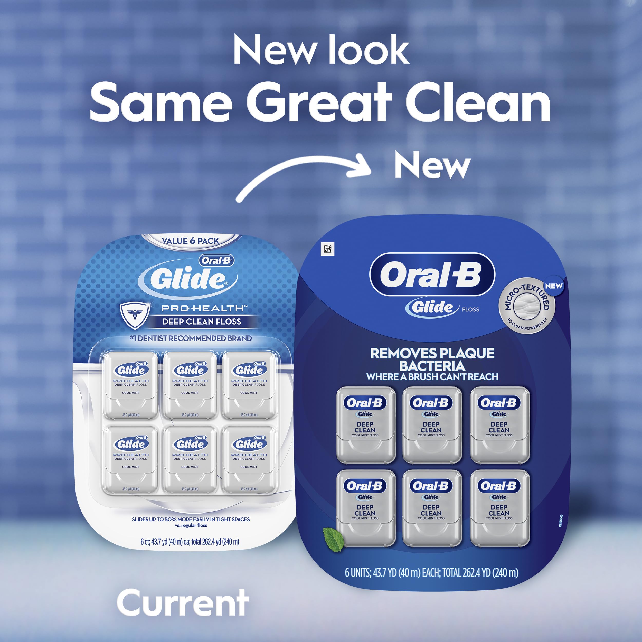 Escena de baño con Oral-B Glide mostrando uso cotidiano y comodidad