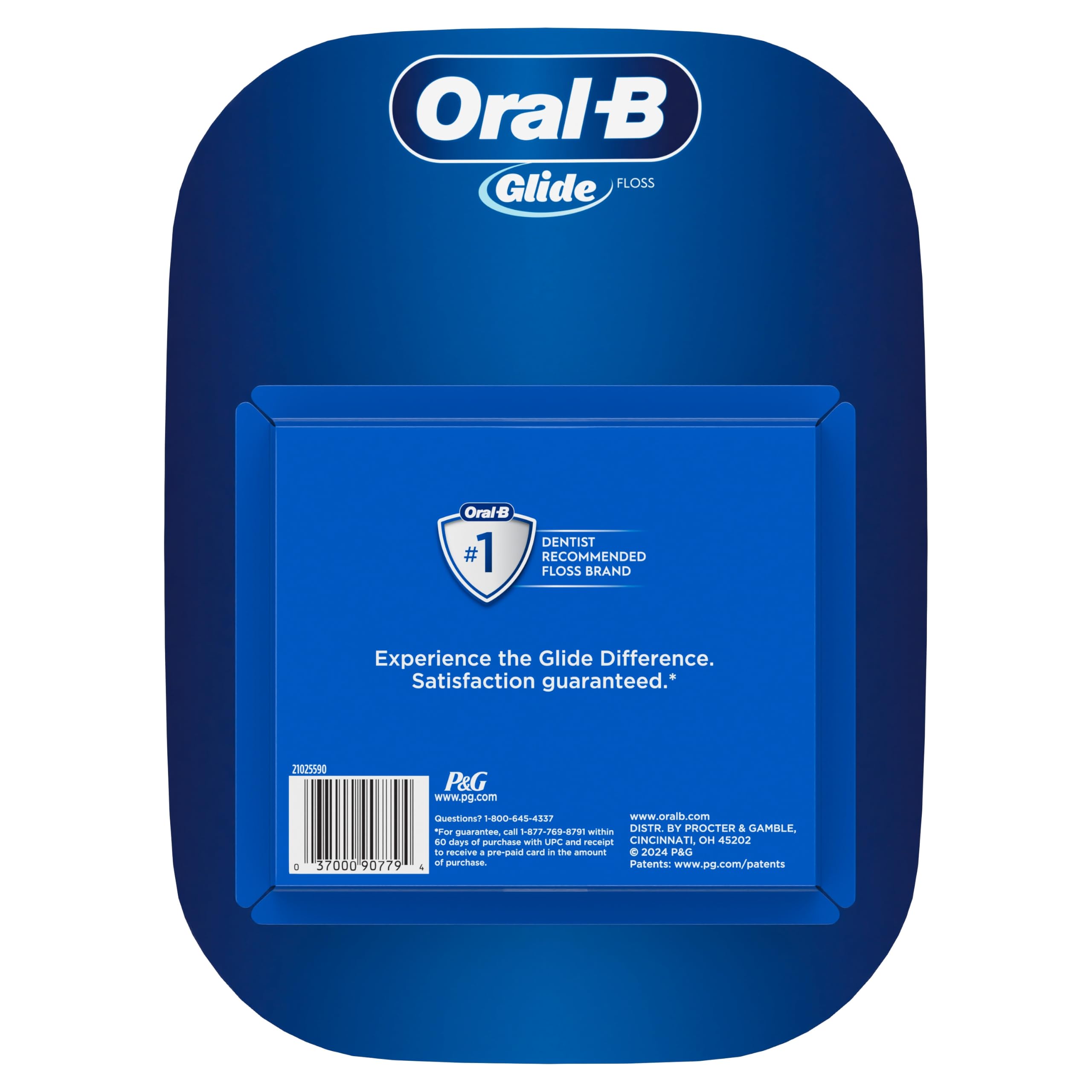 Oral-B etiqueta que muestra ingredientes y ausencia de PTFE/PFAS