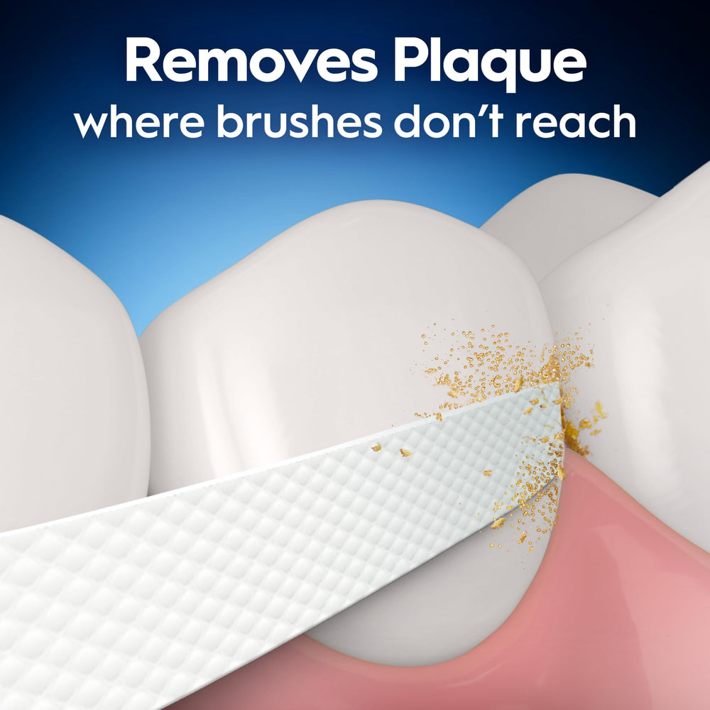 Detalle de la fibra microtexturizada Oral-B Glide que mejora el agarre de la placa