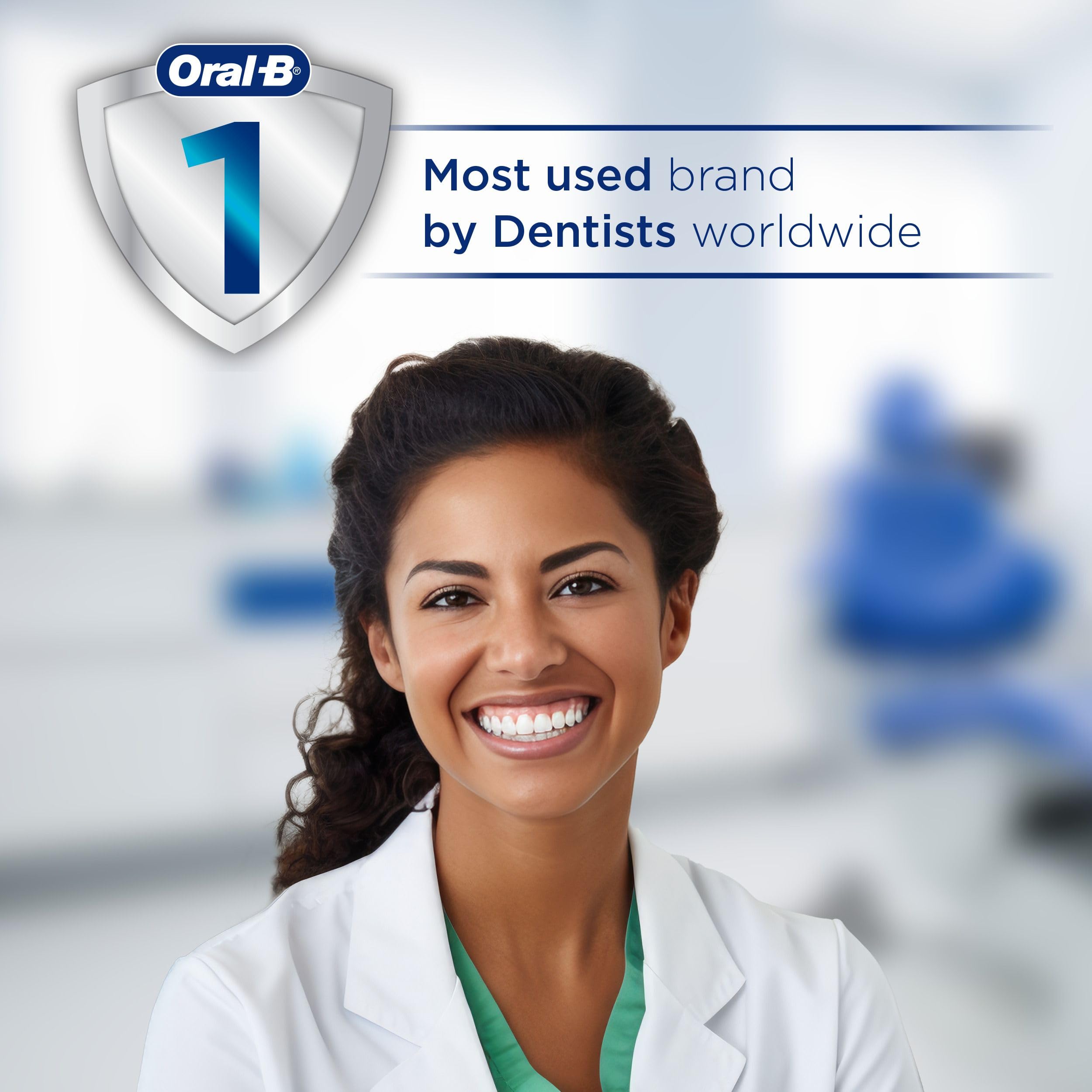 Oral-B iO cabezal en entorno de baño ofreciendo estética discreta