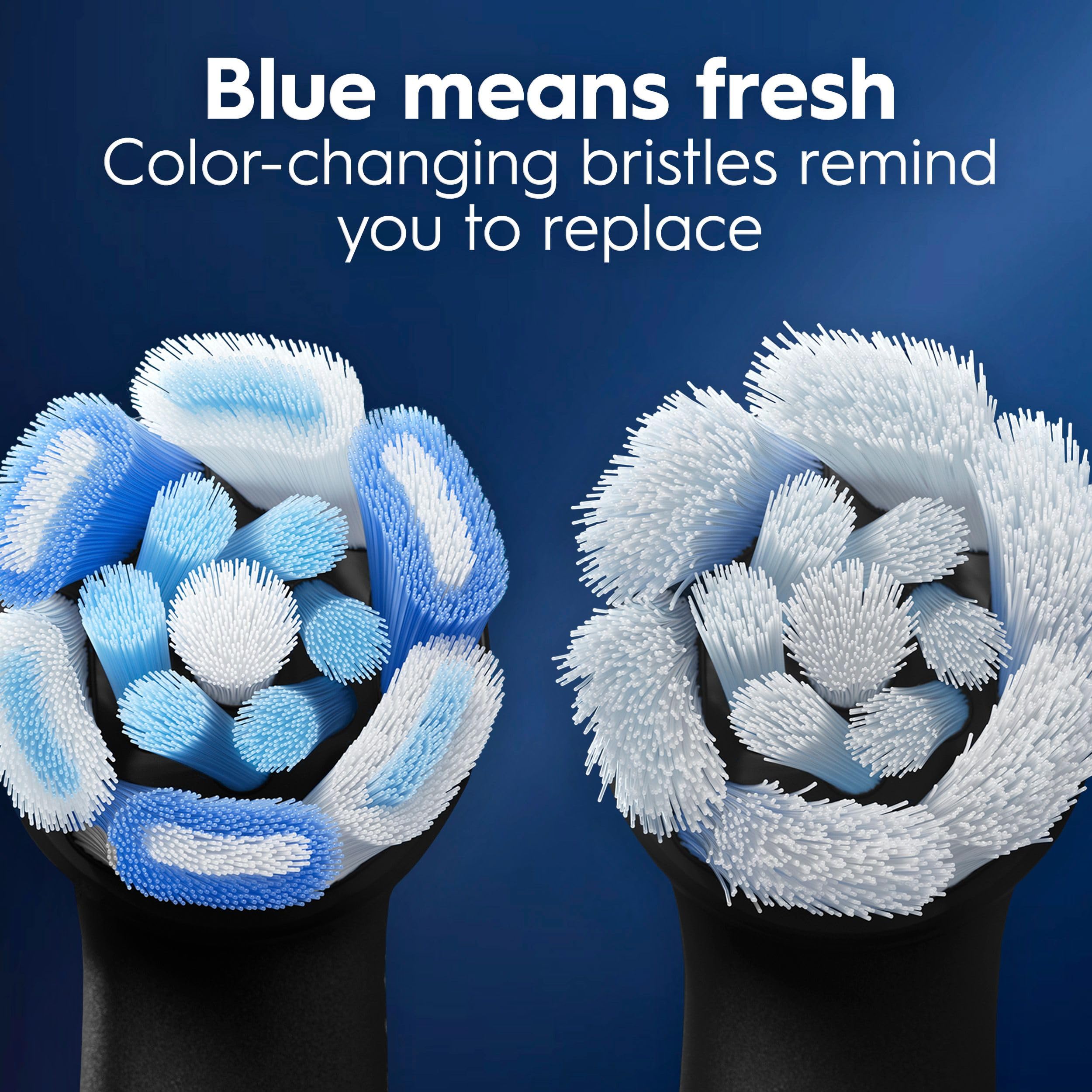 Oral-B iO paquete de cuatro cabezales negros para recambio prolongado