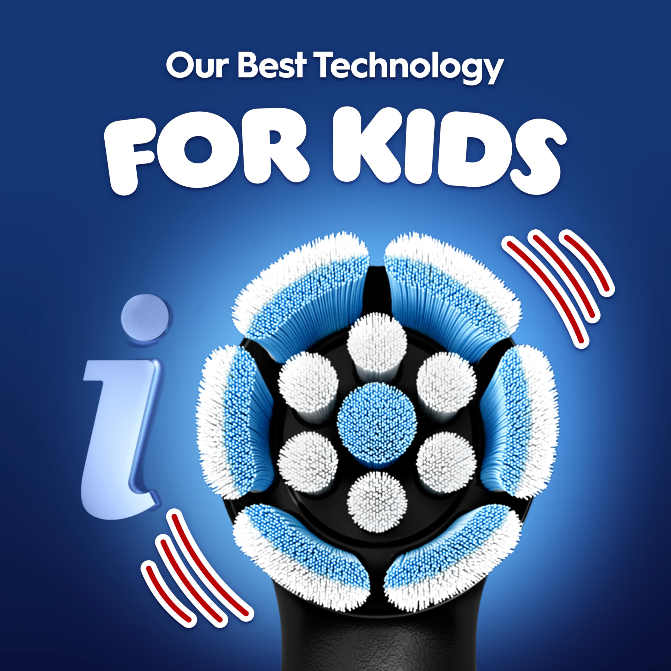 Oral-B panel con modos de limpieza muestra opciones super sensitive y daily