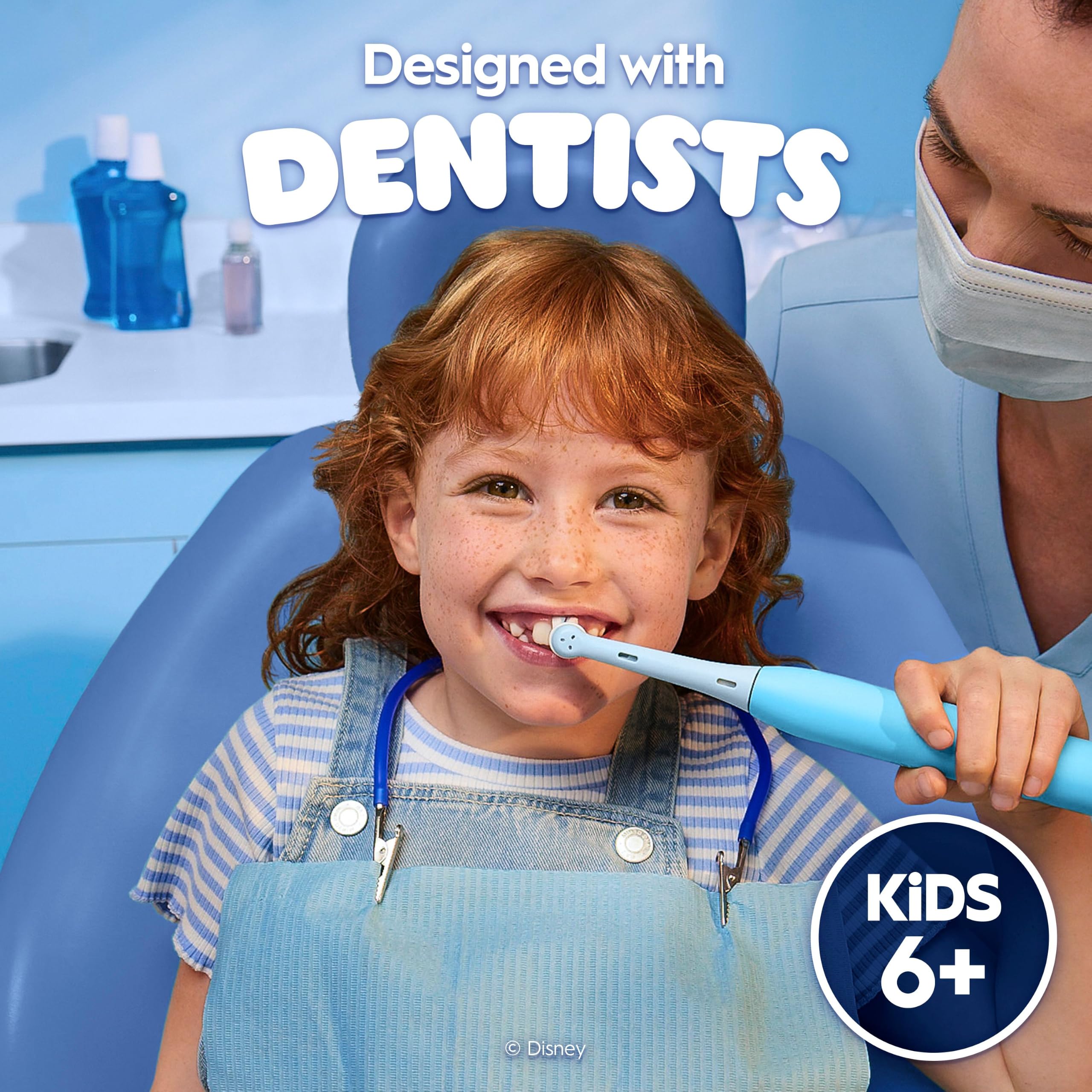 Oral-B iO Kids Stitch batería y estuche de viaje listos para transportar