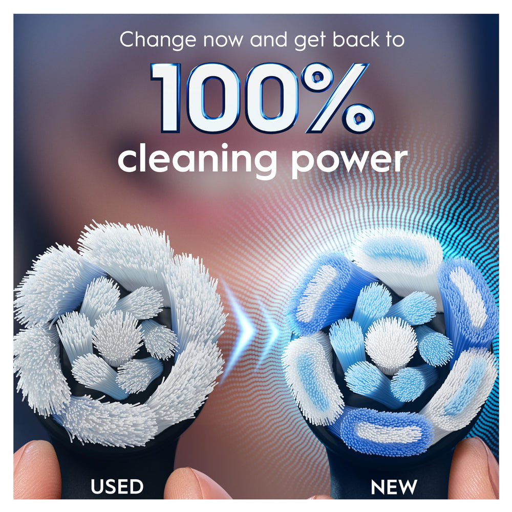 Oral-B detalle de textura de cerdas que ayuda en limpieza profunda