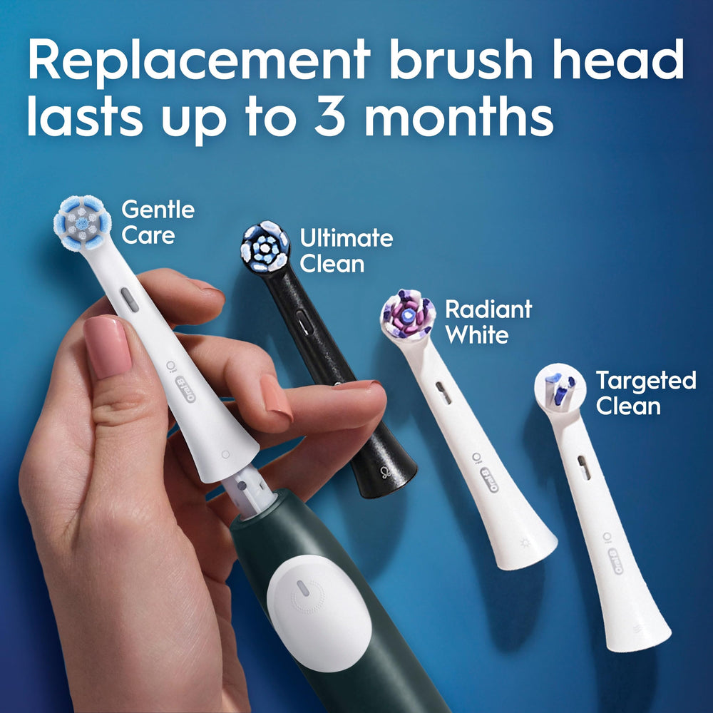 Oral-B starter kit box open showing contents and two brush heads included
