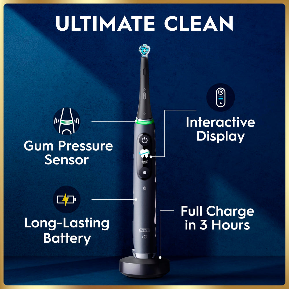 Oral-B iO9 display interactivo con información de cepillado clara