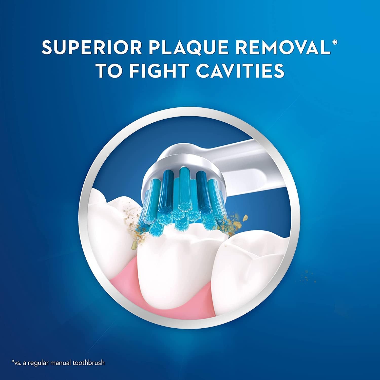 Oral-B cabezal montado en cepillo eléctrico para limpieza eficaz