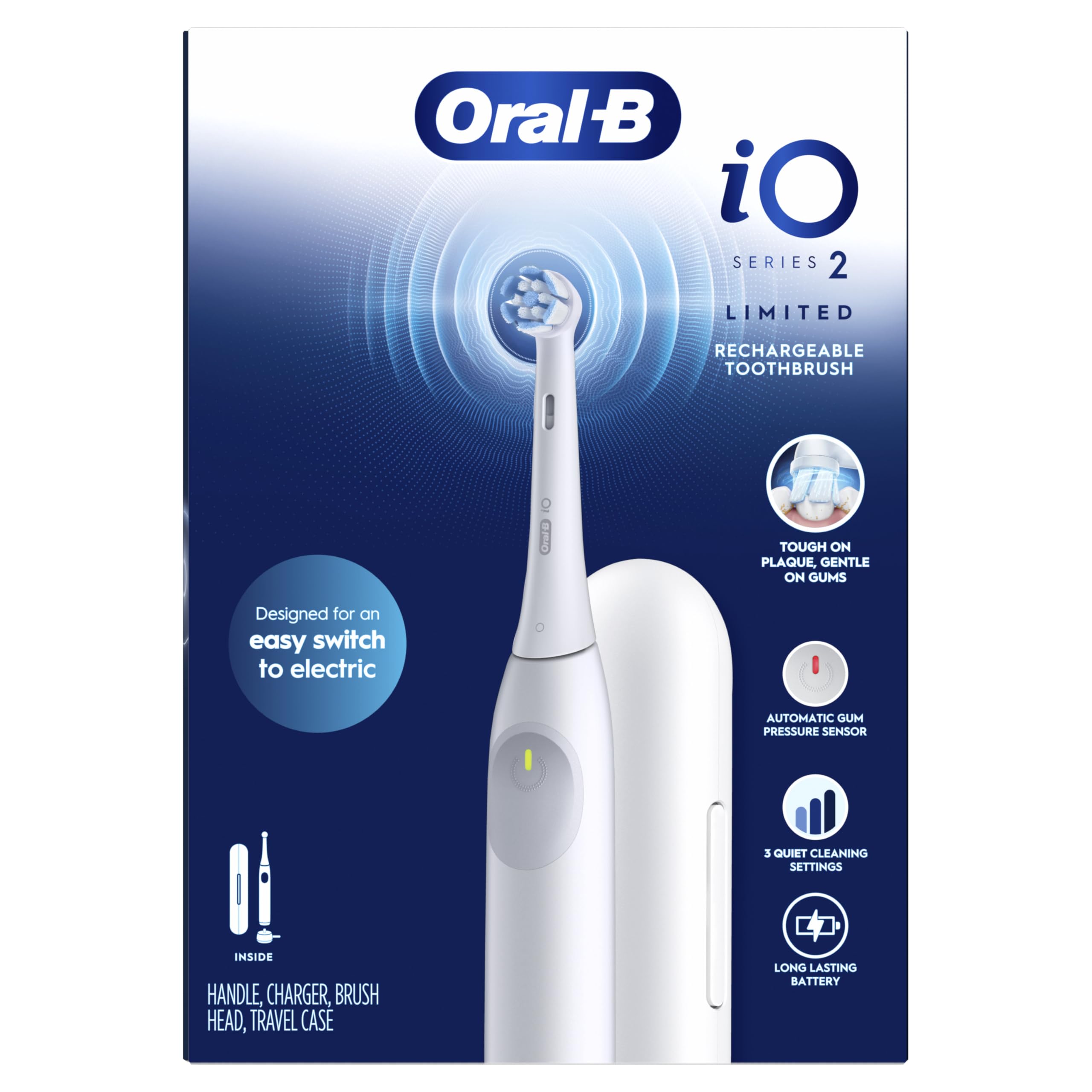 Oral-B lateral del packaging con especificaciones claras y verificables