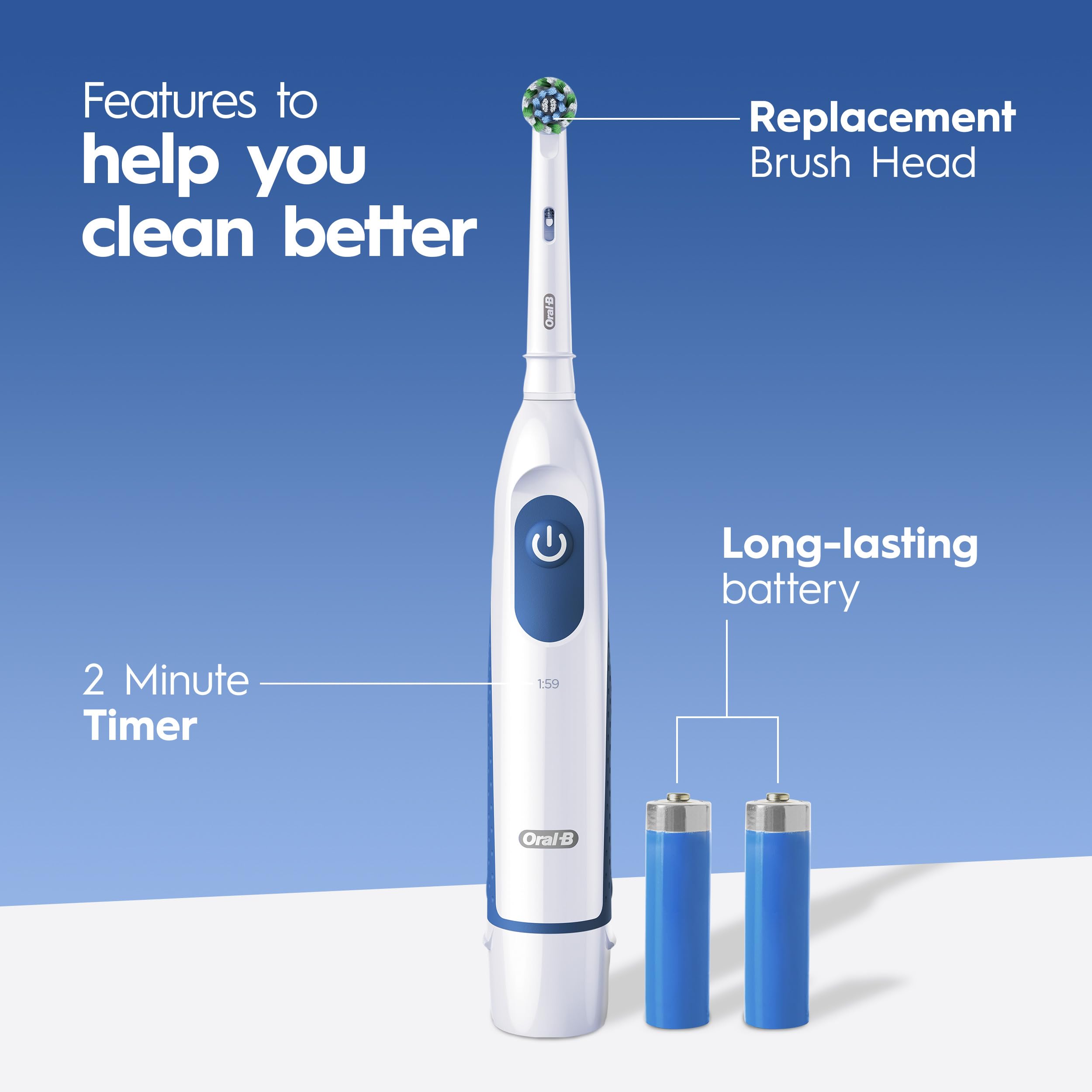 Oral-B Pro 100 3D White cabezal Precision Clean para limpieza precisa