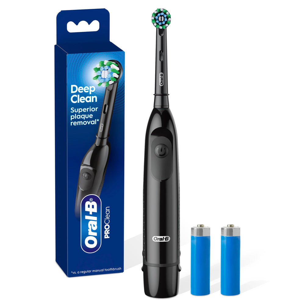 Oral-B Pro 100 frontal mostrando el mango y cabezal, limpieza eficiente