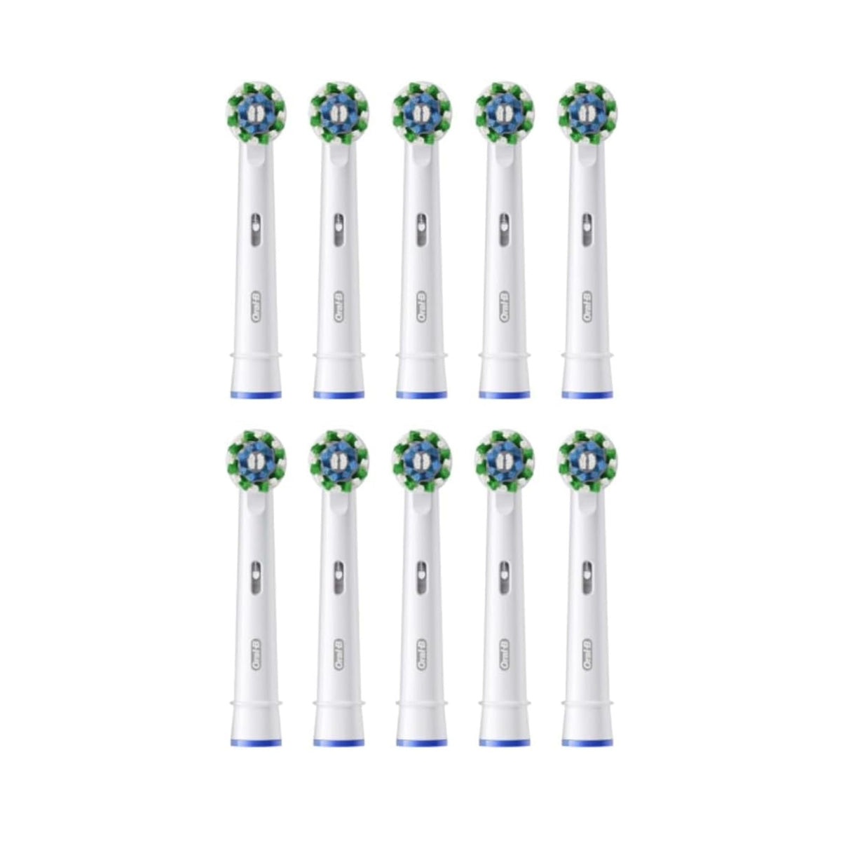Oral-B pack frontal mostrando las diez unidades y envío a buzón