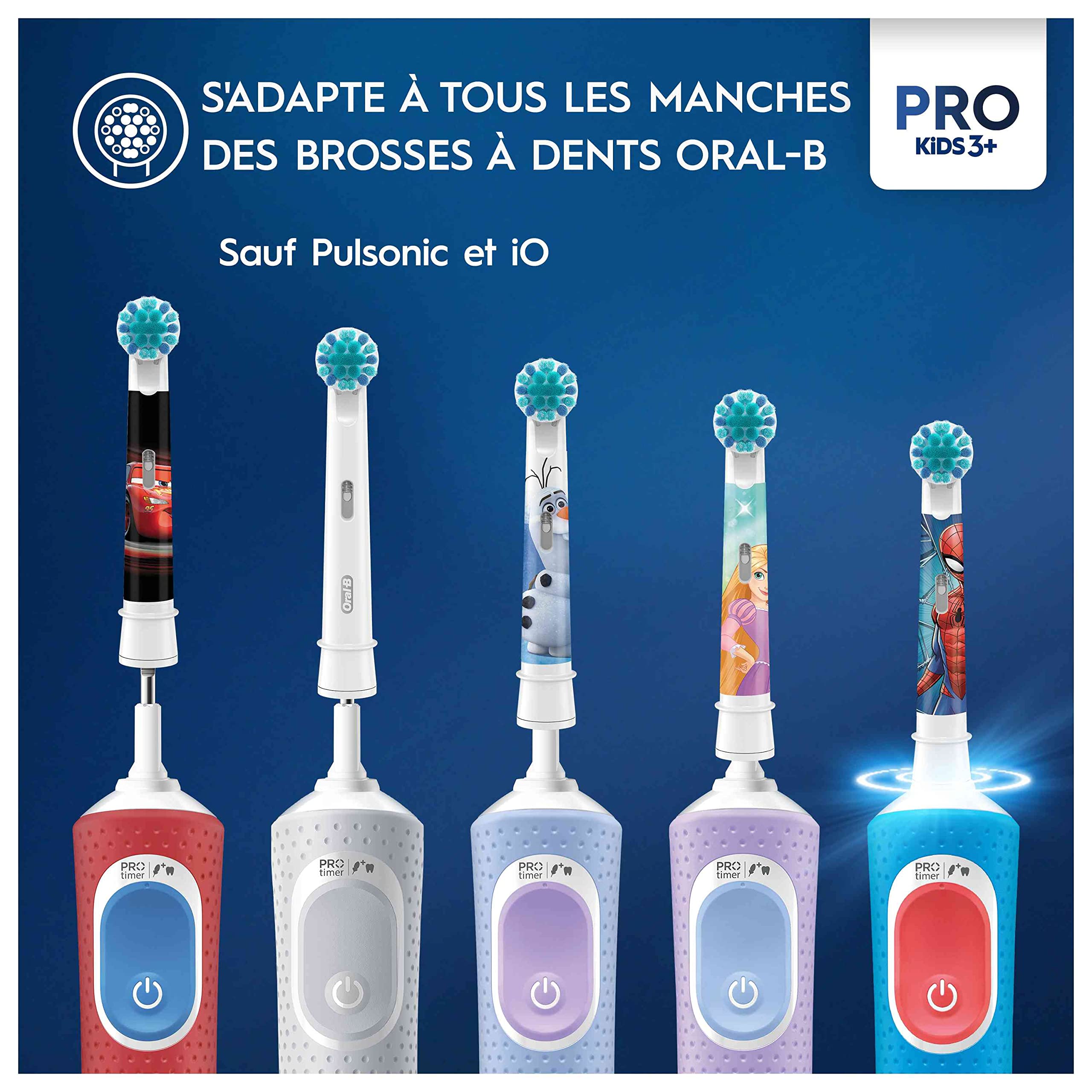 Oral-B detalle de etiqueta con compatibilidad y recomendaciones claras