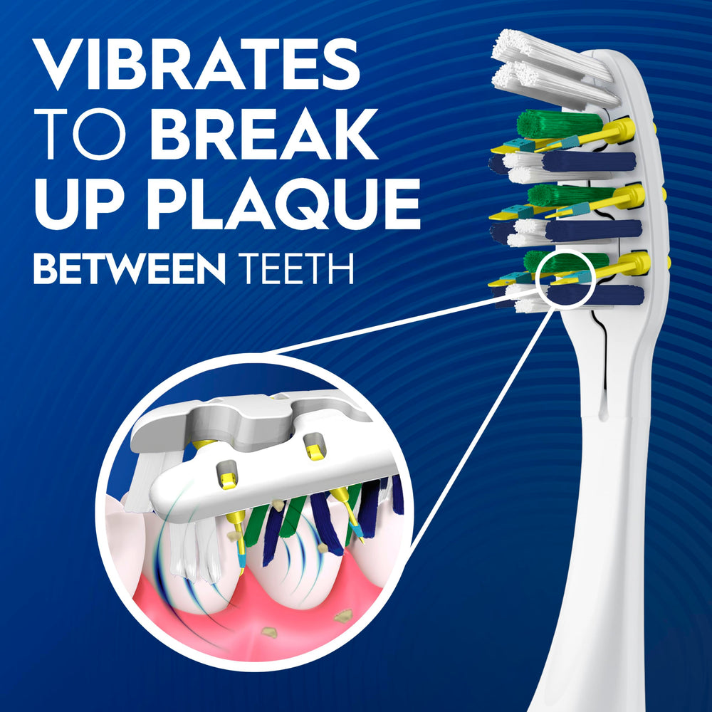 Oral-B Pulsar close-up of soft bristles highlighting gentle effective cleaning
