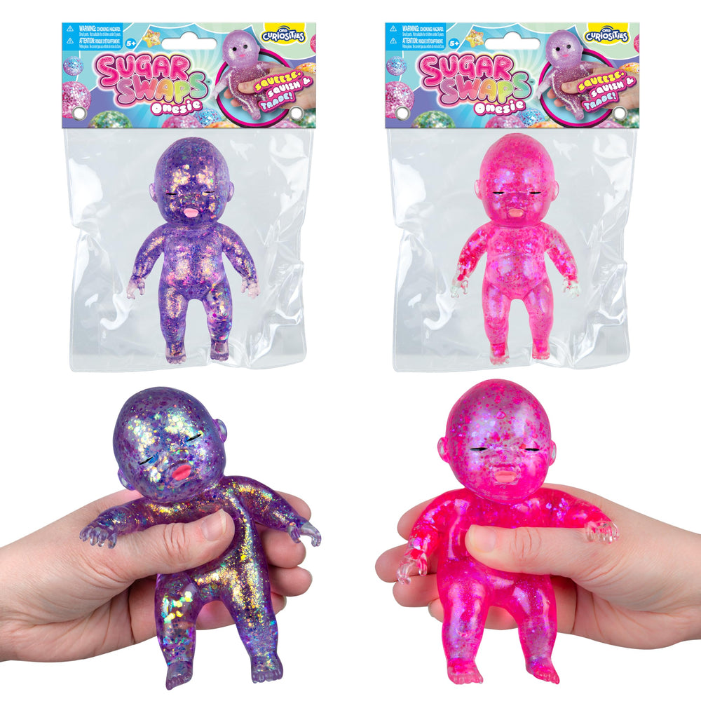 ORB Sugar Swaps vista frontal del pack muestra dos squishies jumbo y colores brillantes