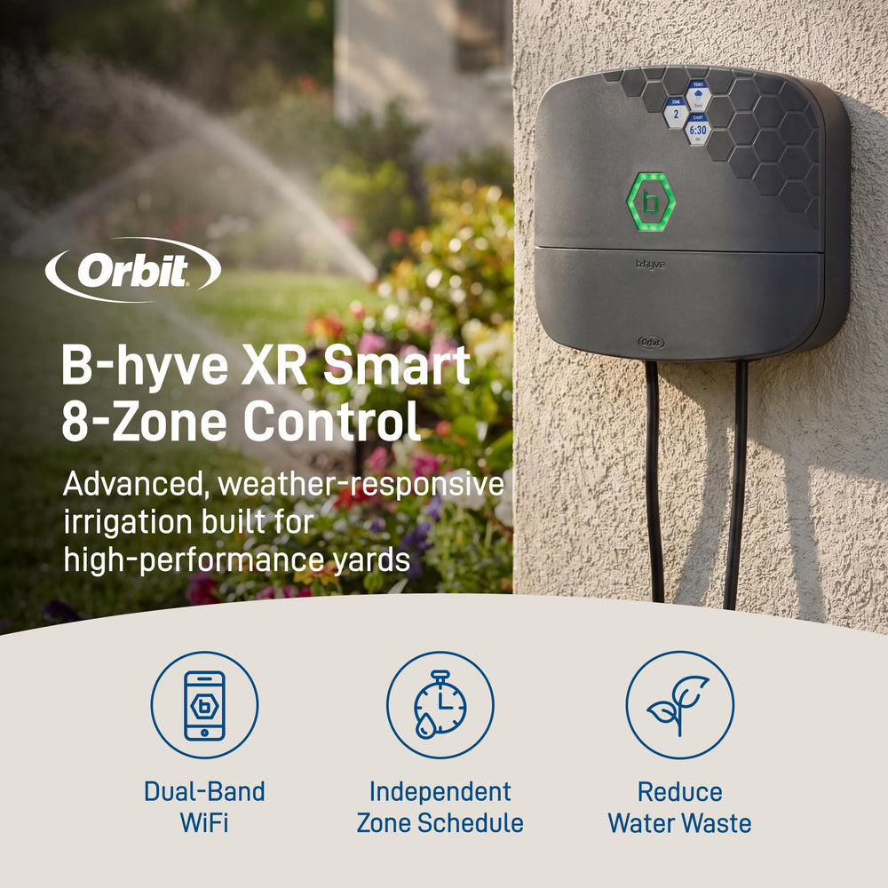 Orbit B-hyve XR conexiones eléctricas y salidas de zona para instalación segura