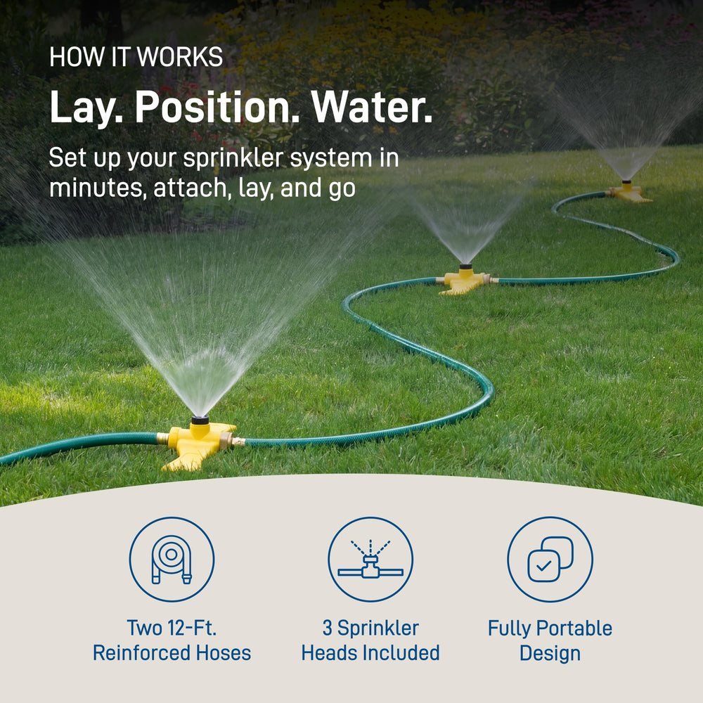 Orbit Port-A-Rain five interchangeable nozzles laid out for versatility