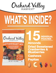 Orchard Valley Harvest primer plano de almendras y anacardos con textura crujiente