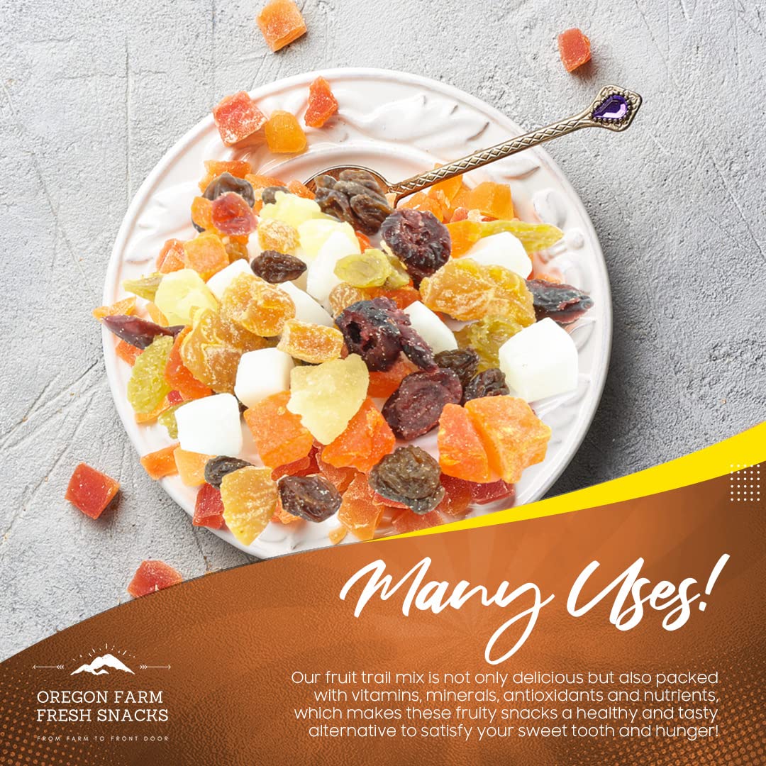 OREGON FARM FRESH SNACKS porción en mano lista para comer, ideal como snack energético