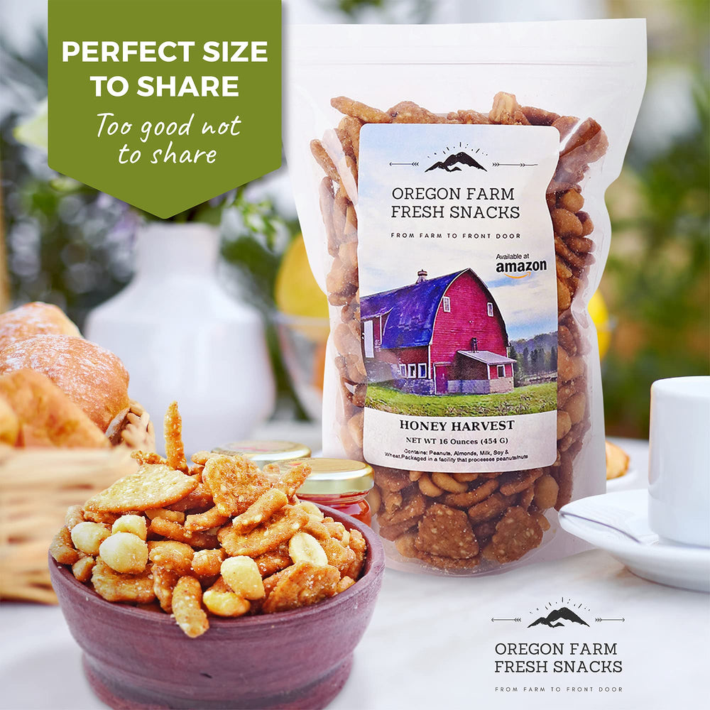 OREGON FARM FRESH SNACKS toffee de mantequilla brillo y sabor dulce