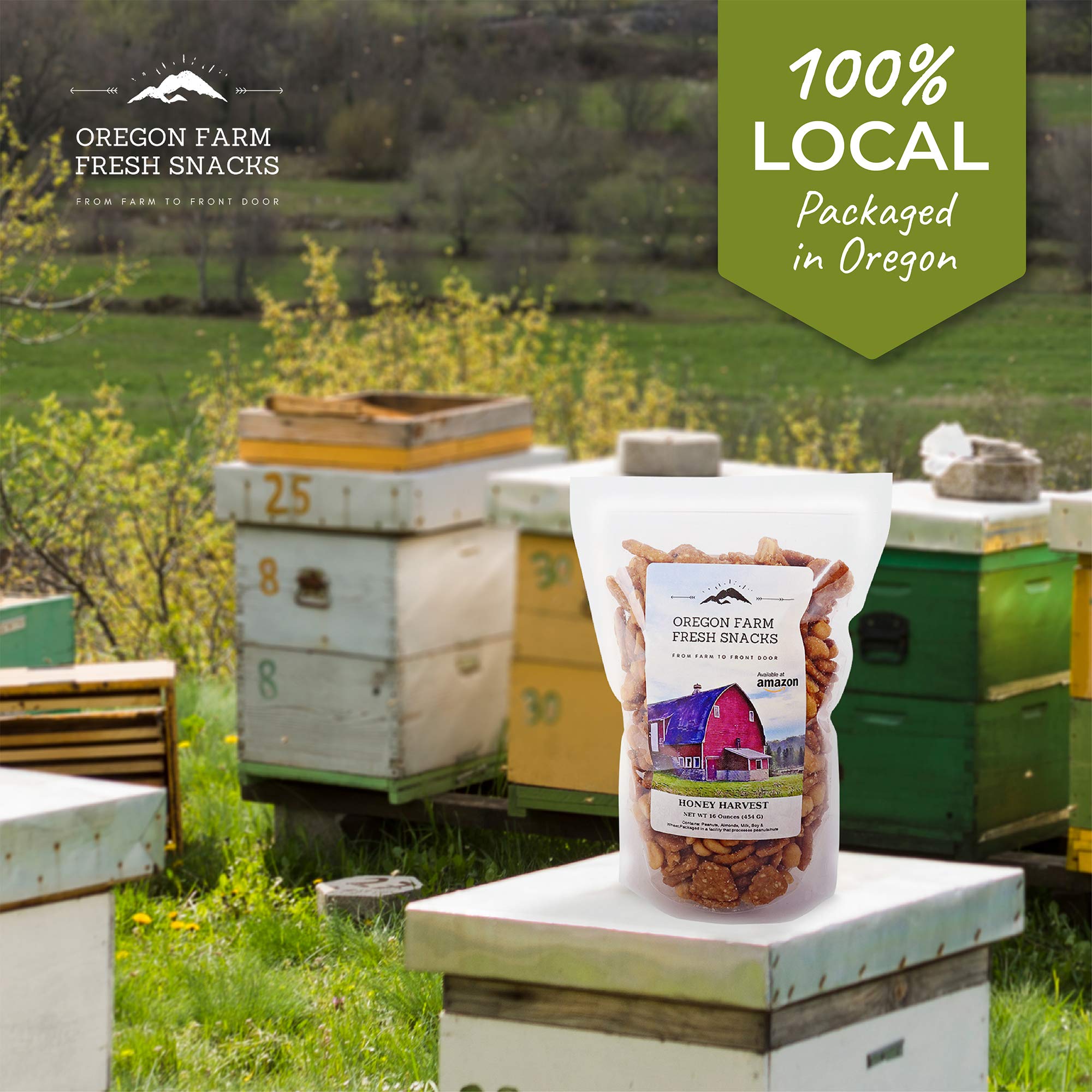 OREGON FARM FRESH SNACKS mezcla servida en bol ideal para fiestas