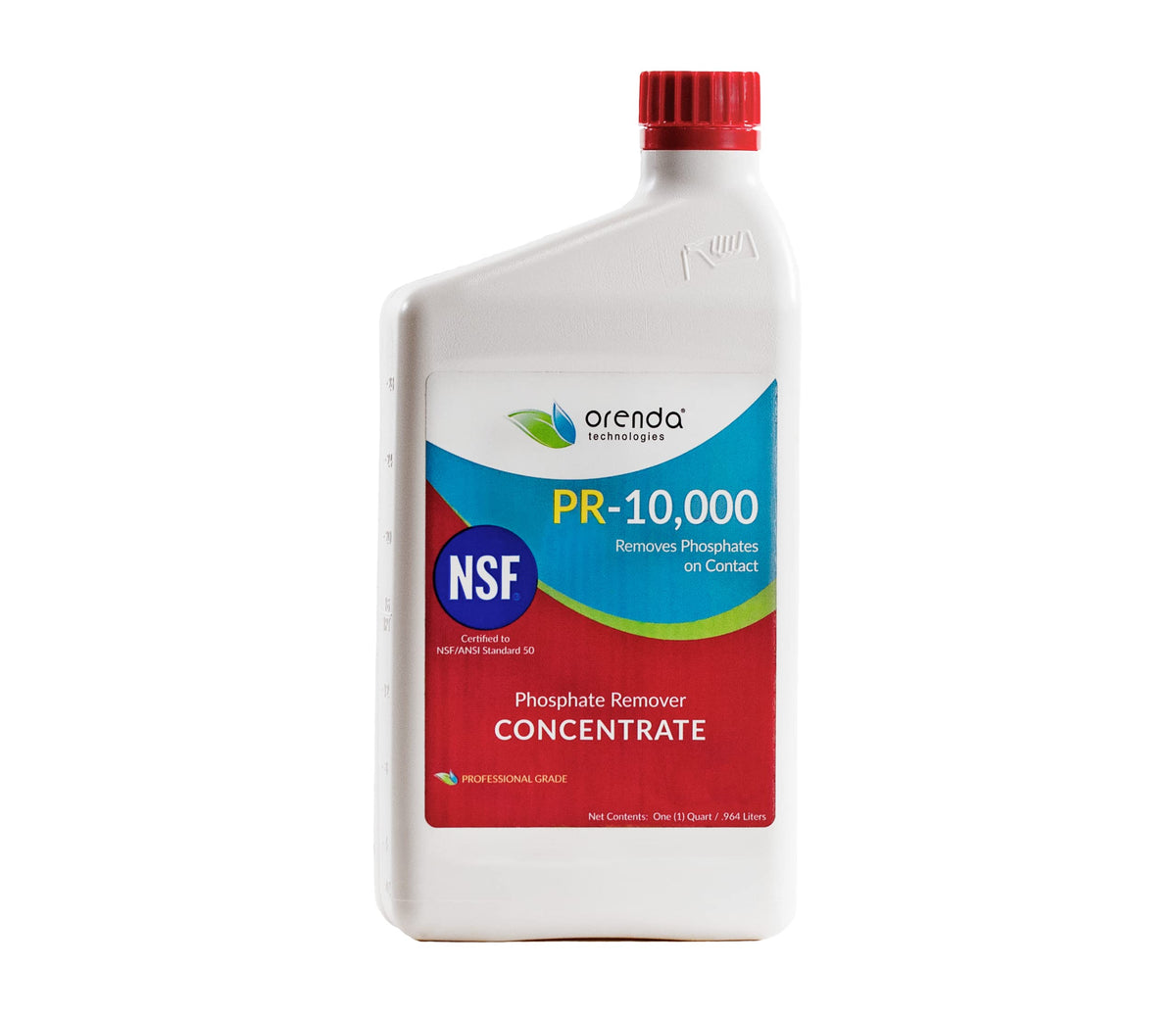 Orenda PR-10000-QT envase frontal mostrando etiqueta y uso profesional