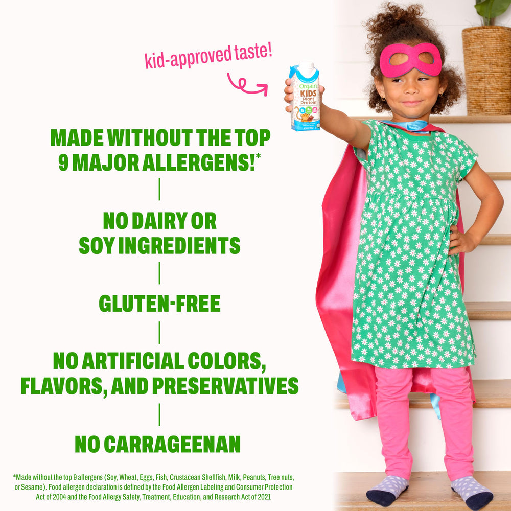 Orgain batido en lonchera ideal para meriendas escolares nutritivas
