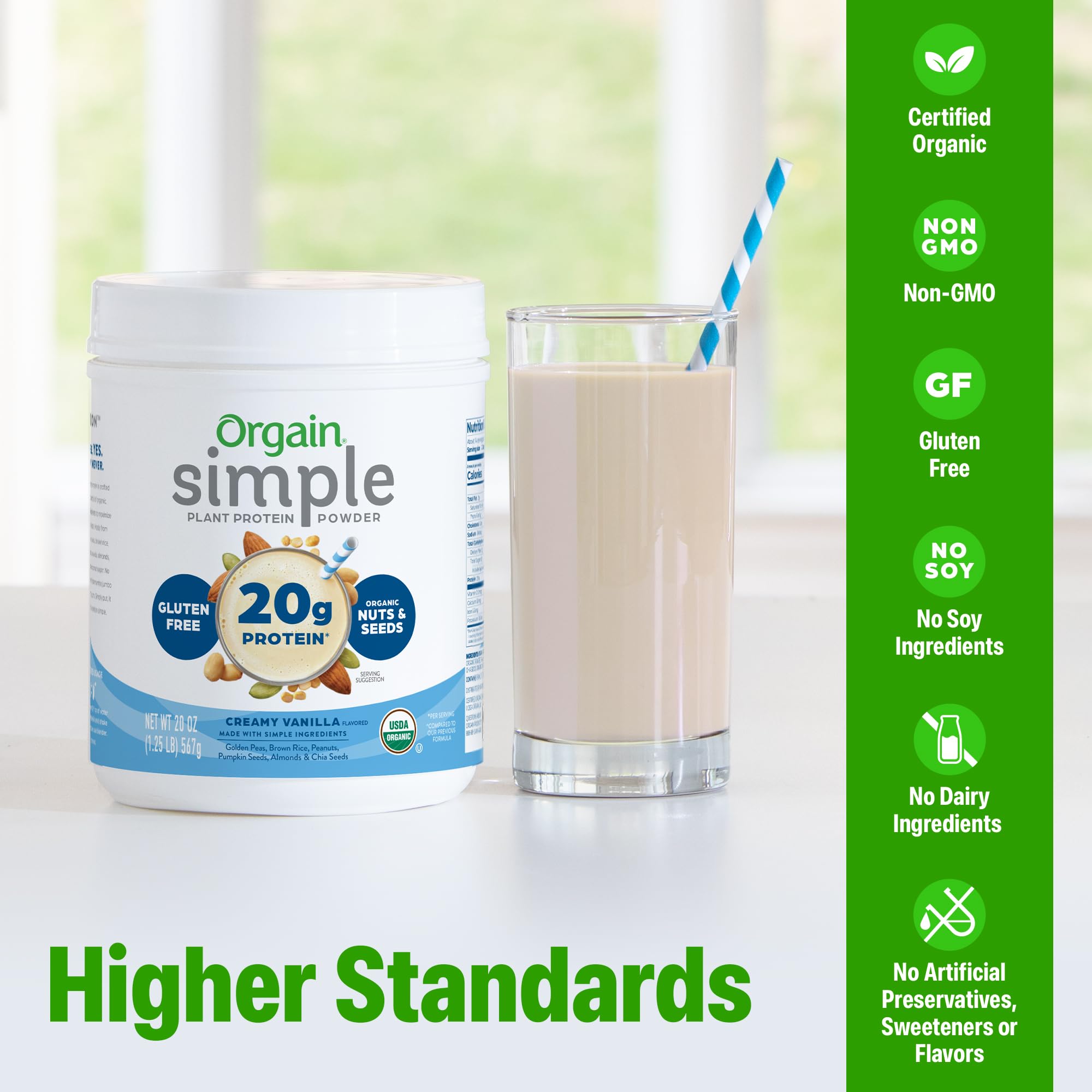 Orgain batido de vainilla listo en vaso, opción nutritiva y sabrosa