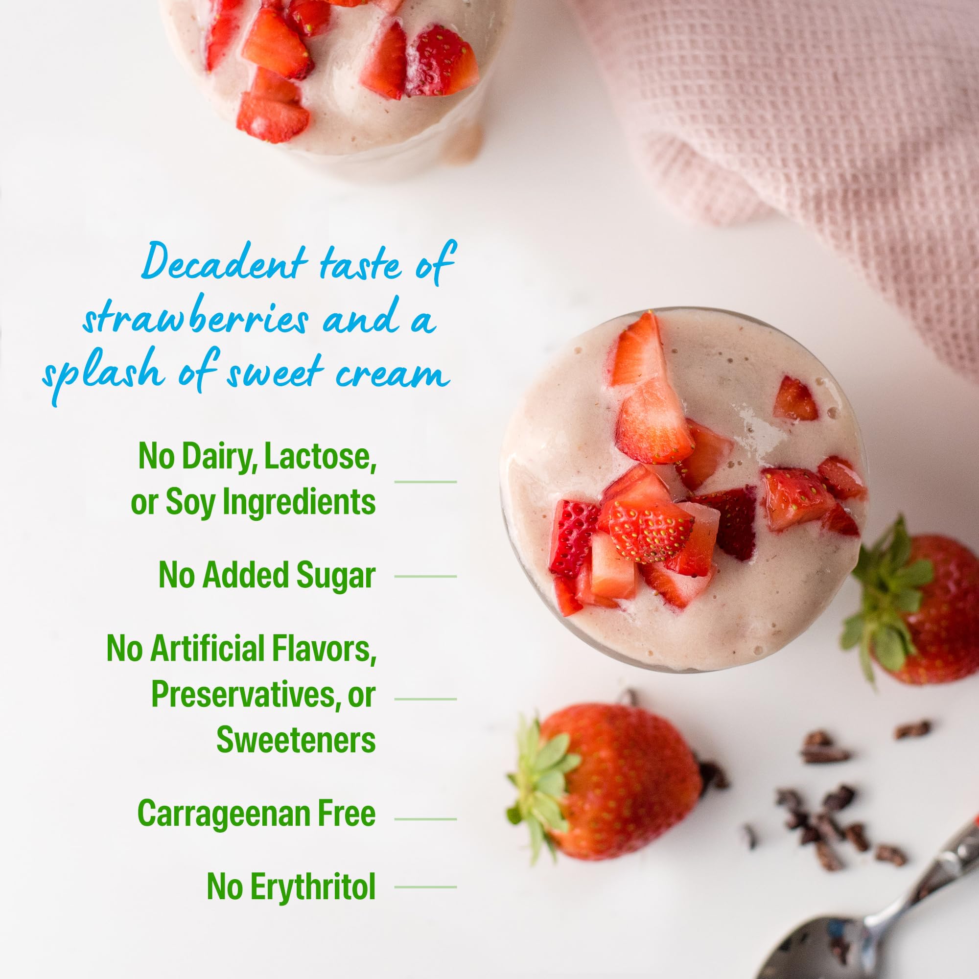 Orgain proteína añadida a overnight oats para desayuno proteico