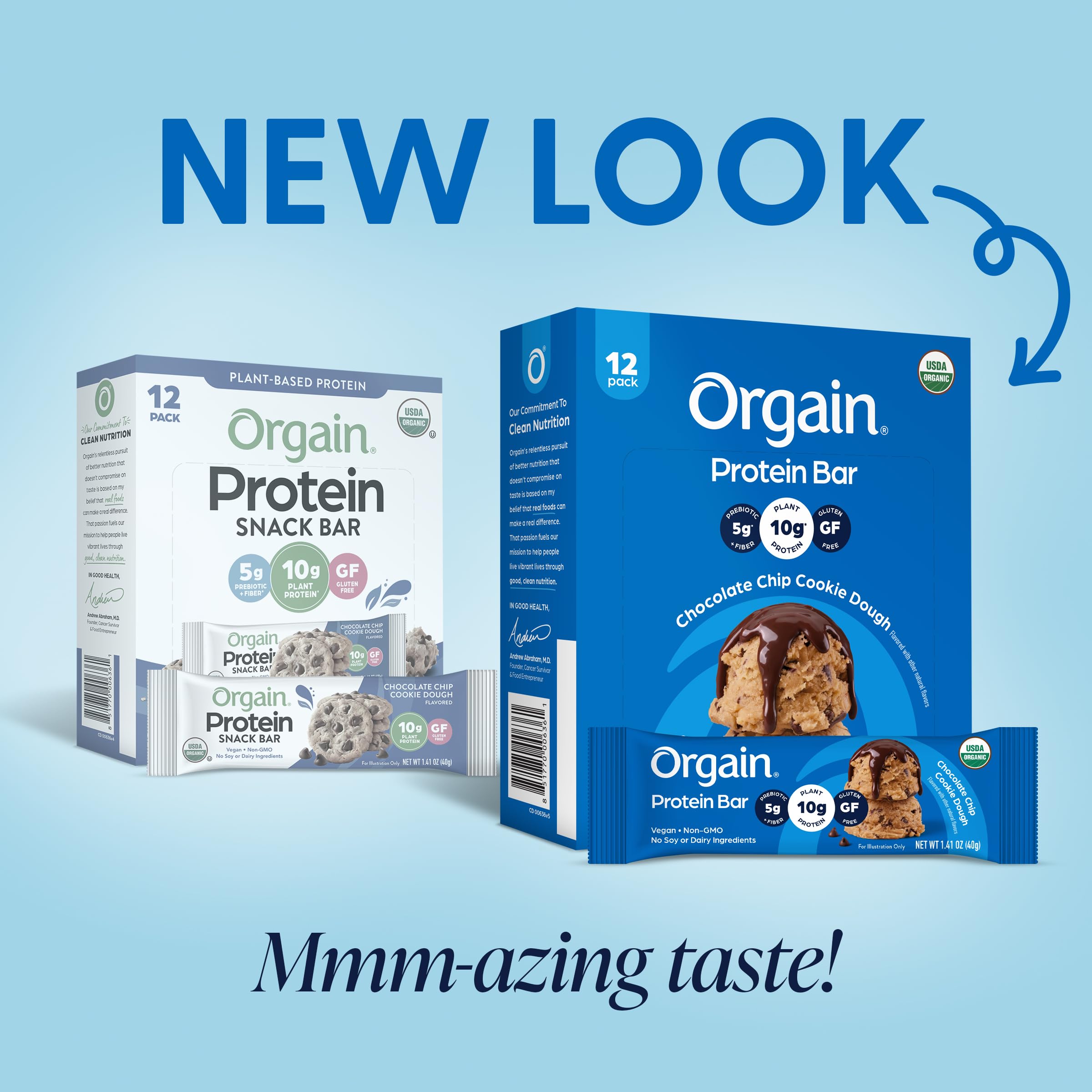Orgain primer plano de textura que muestra trozos de chocolate y humedad