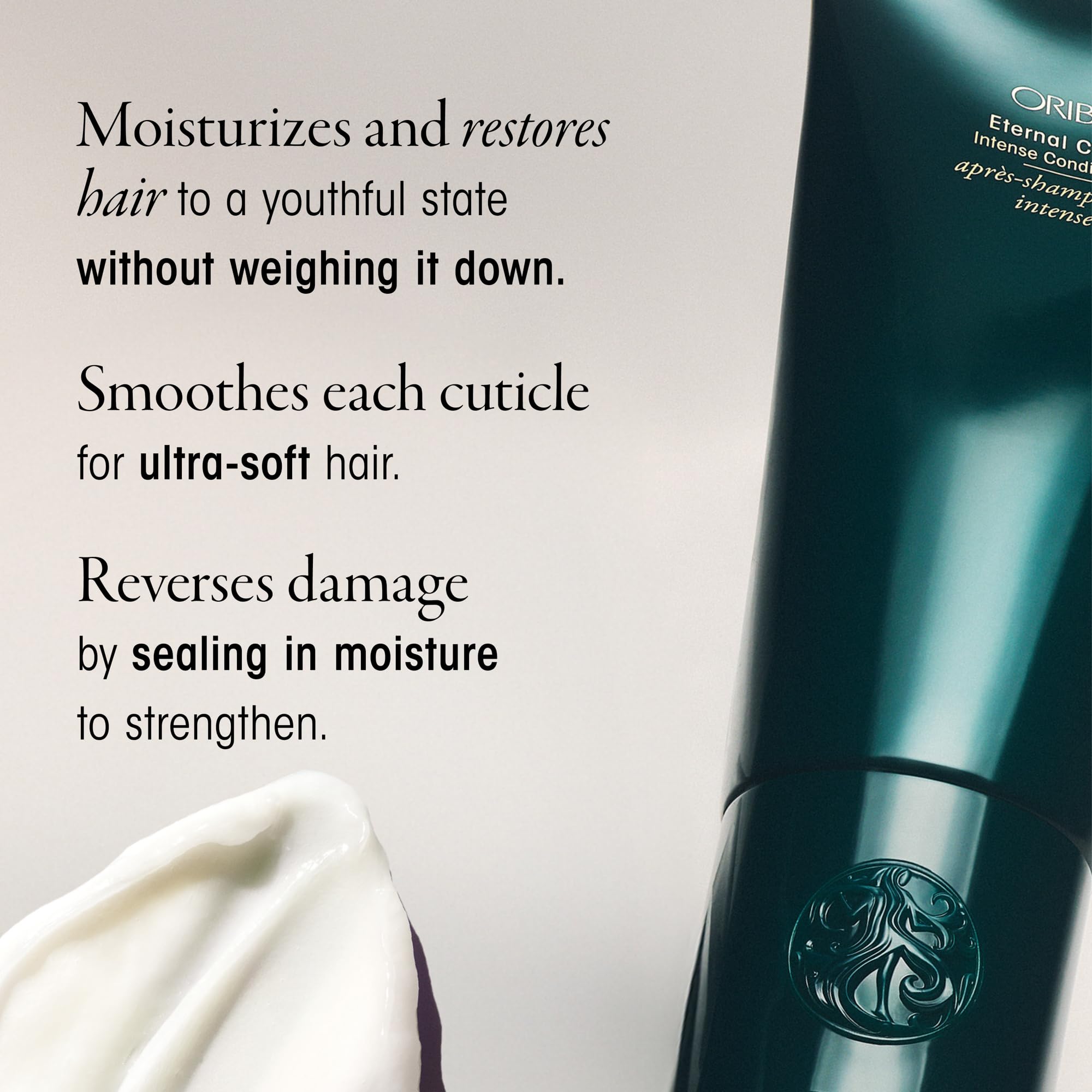Oribe Eternal Curls 6.8oz comparado con objeto para visualizar tamaño práctico