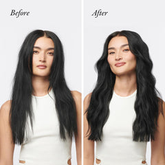 Textura cremosa del acondicionador Oribe Hair Alchemy mostrando suavidad inmediata