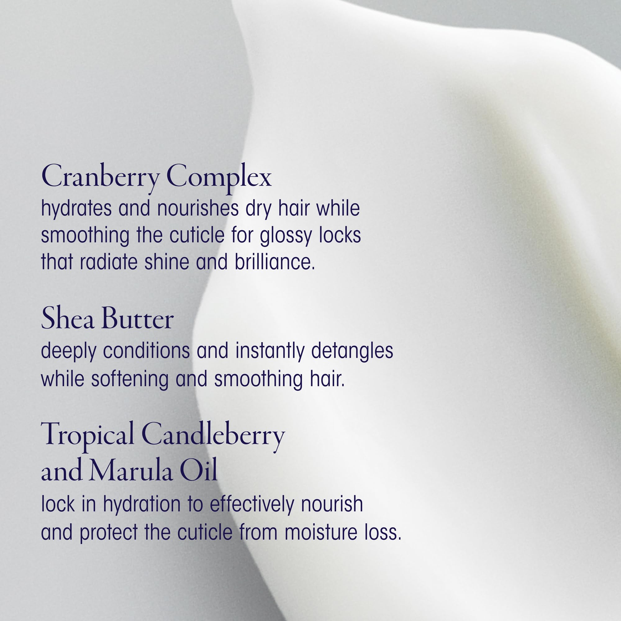 ORIBE cabello liso y brillante tras usar el acondicionador