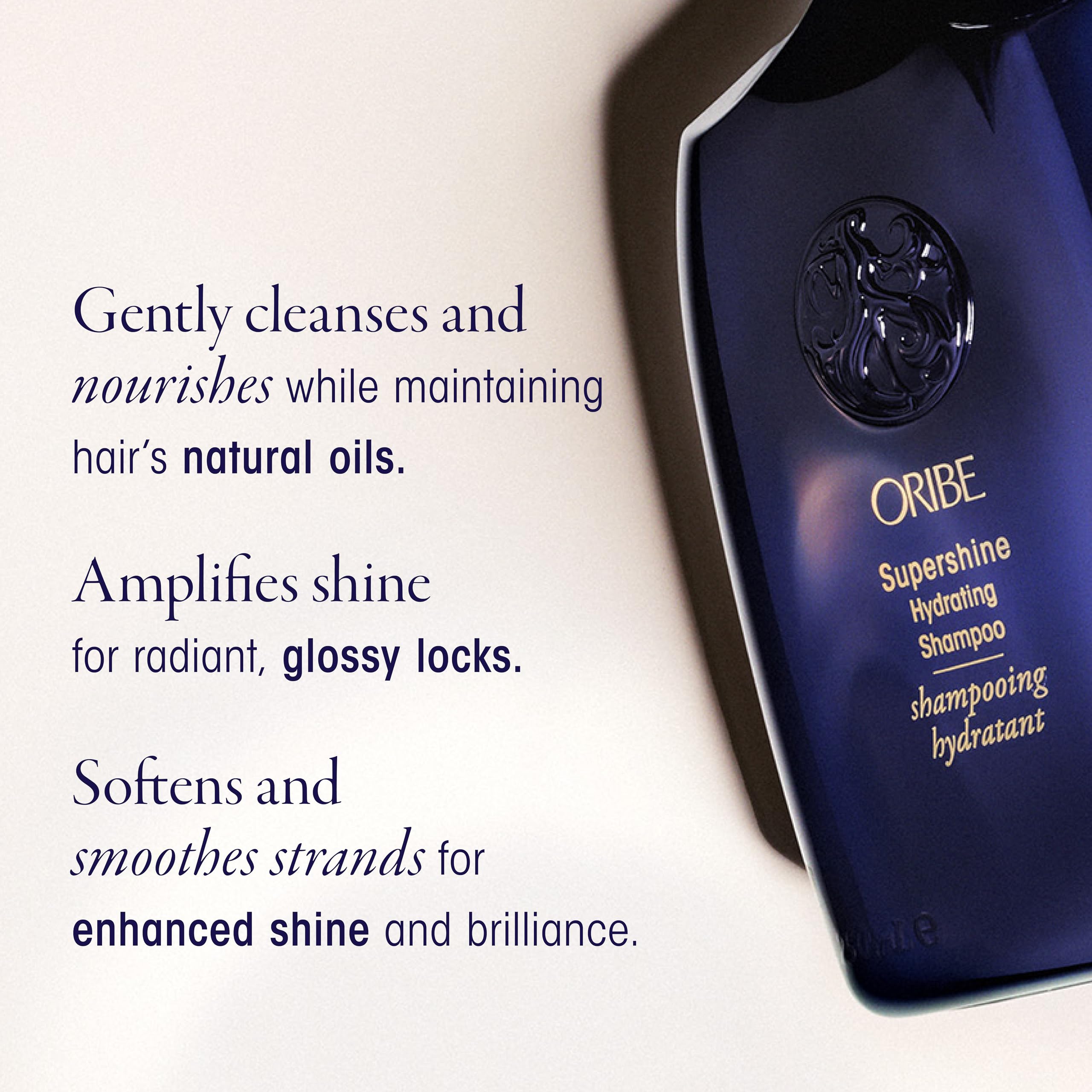 Oribe Supershine comparación de tamaño para referencia visual