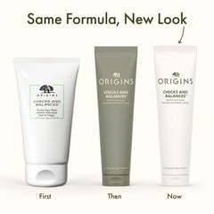 Origins etiqueta con ingredientes destacando menta y origen natural