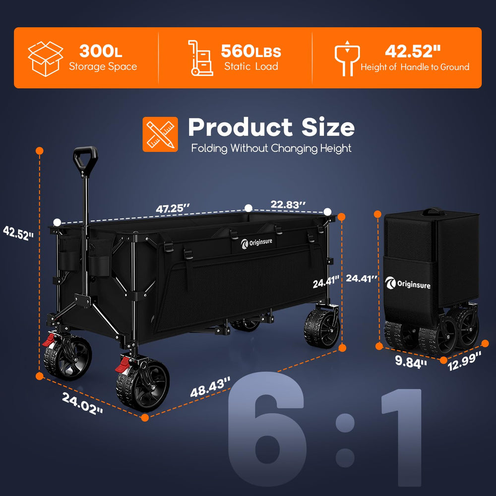 Originsure wagon folded compact in trunk for easy transport