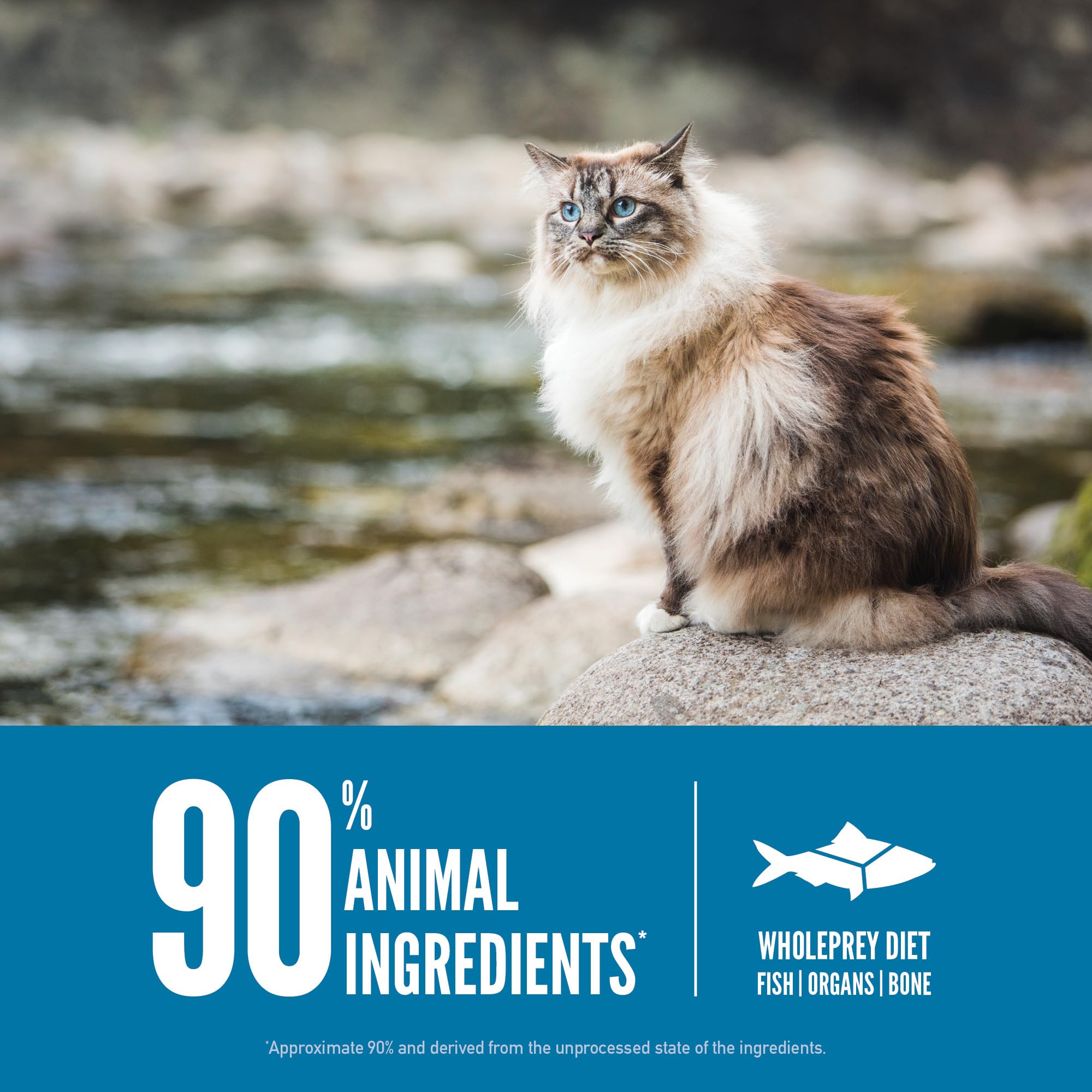 ORIJEN pescados enteros crudos usados como ingredientes principales