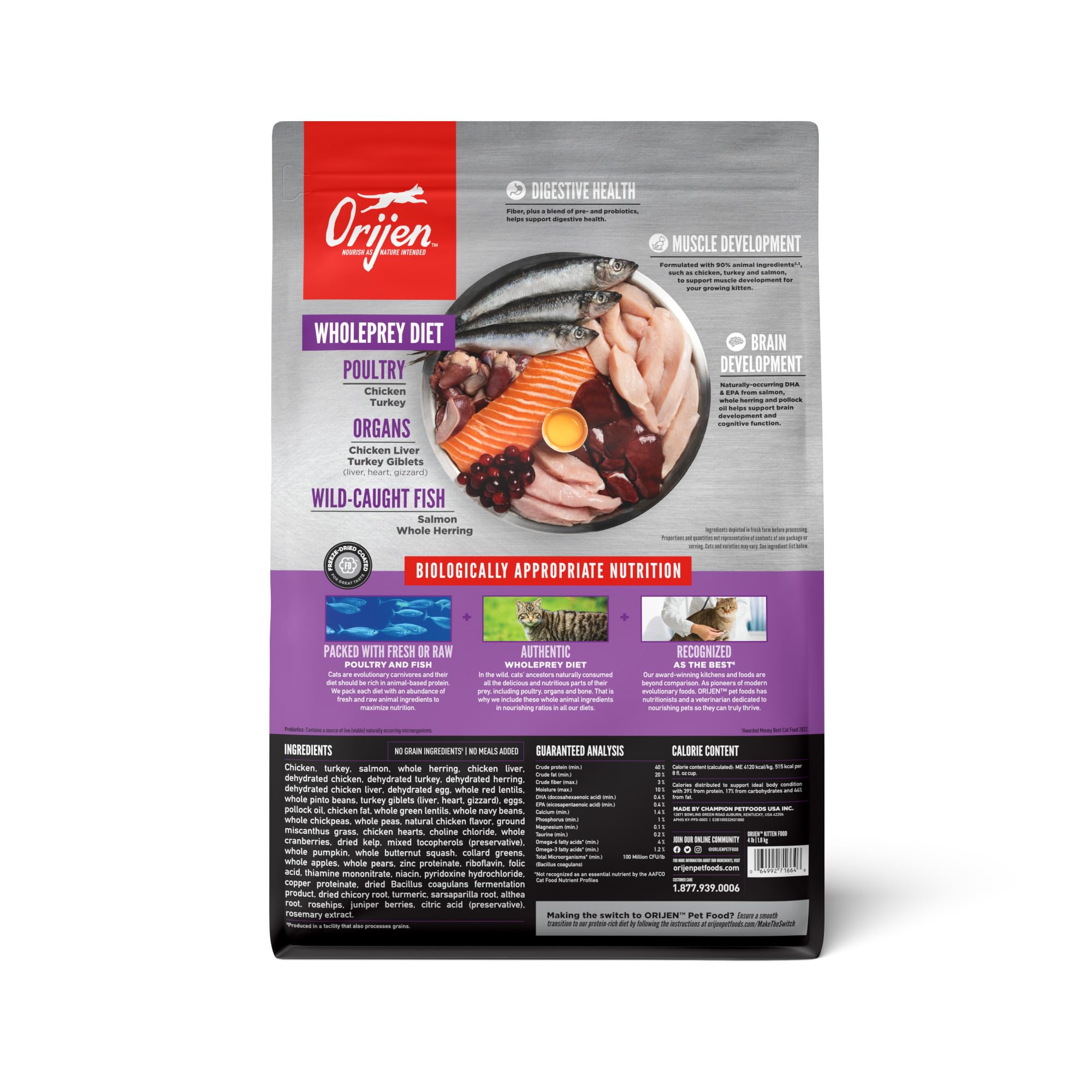 ORIJEN croquetas detalle de textura para masticación y digestión
