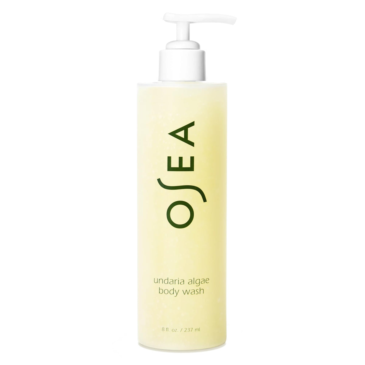 OSEA botella frente del empaque mostrando diseño y tamaño práctico