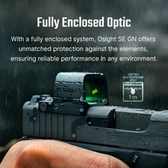 Osight SE montada en pistola durante entrenamiento para adquisición rápida