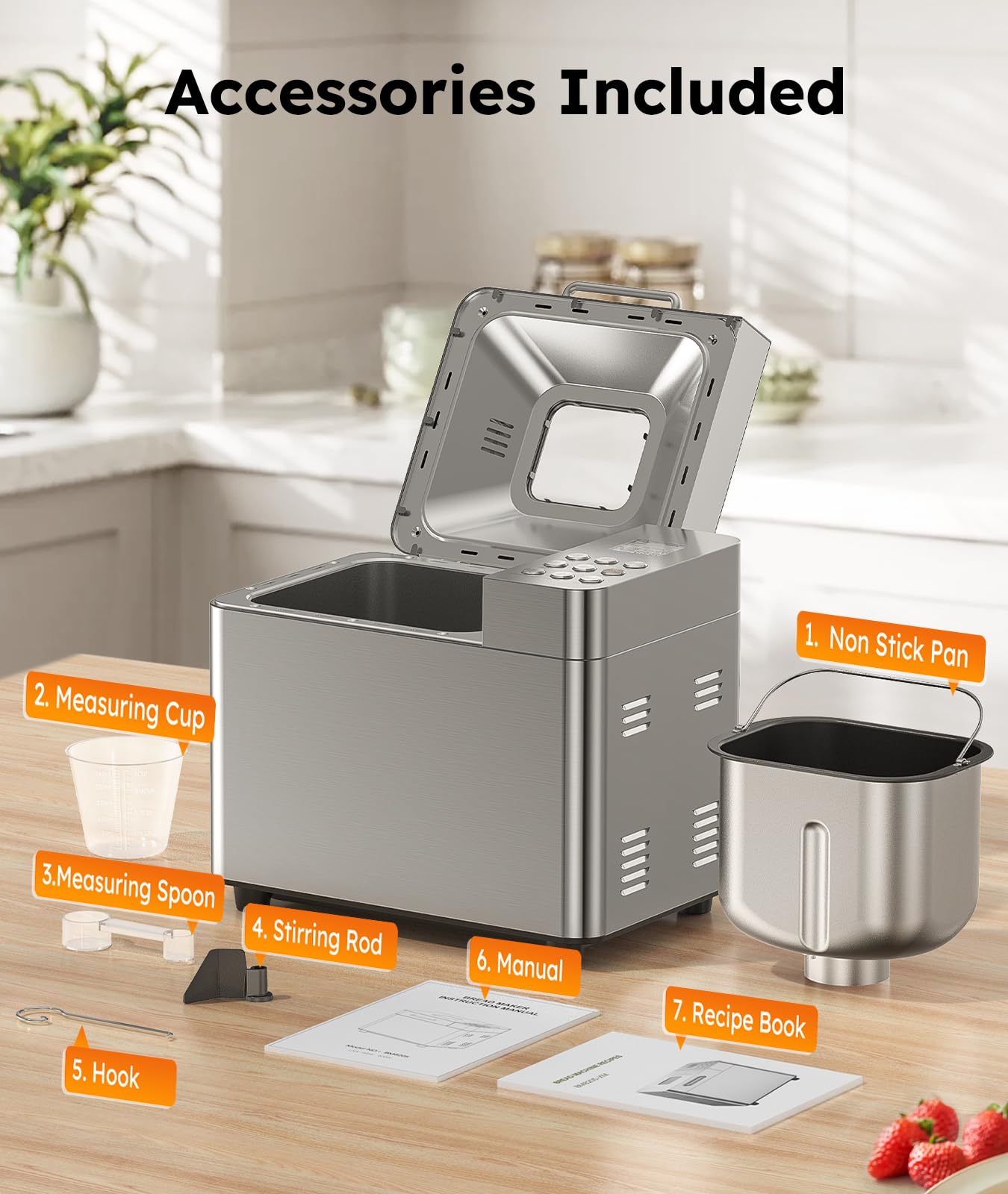 OSIPOTO accesorios y pala mezcladora incluidos listos para recetas variadas