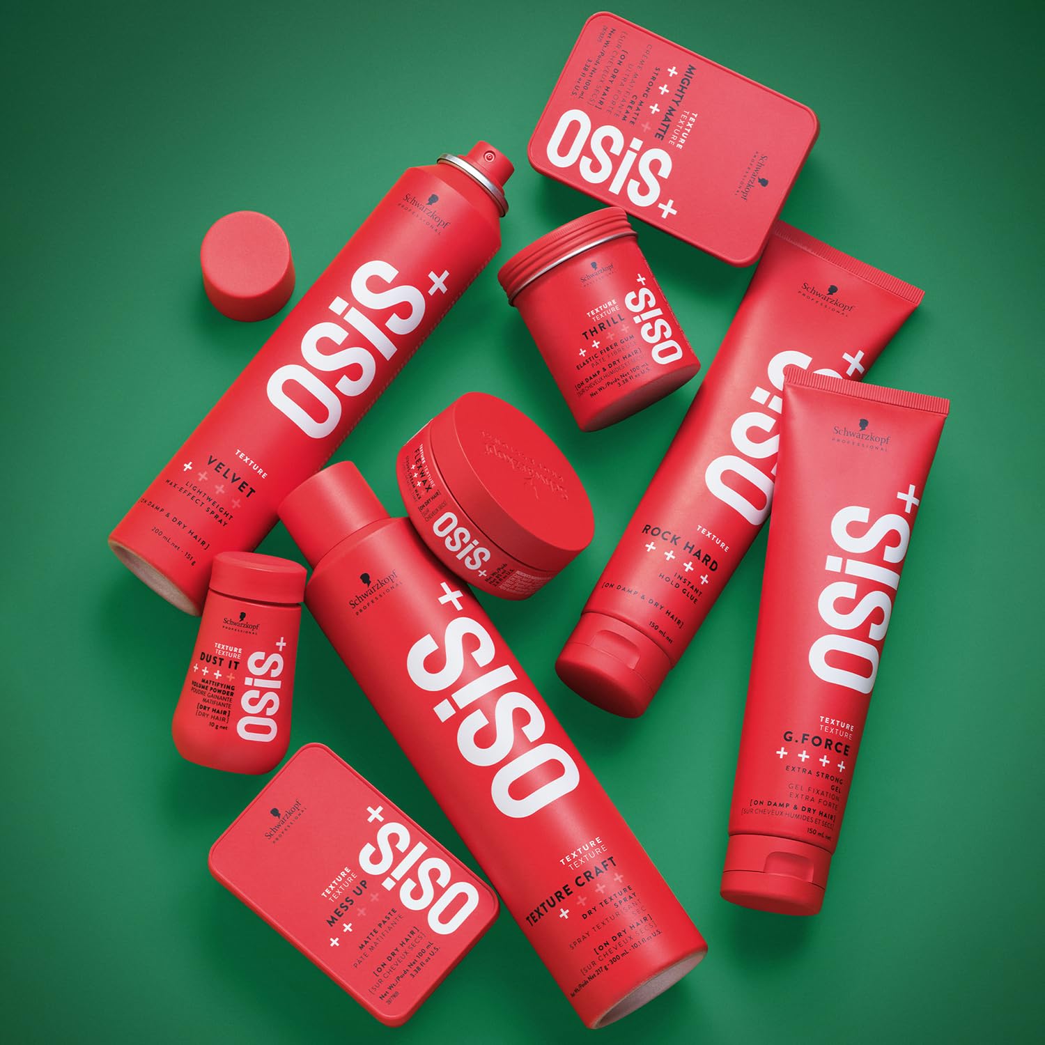 OSiS+ resultado de peinado con volumen y textura natural