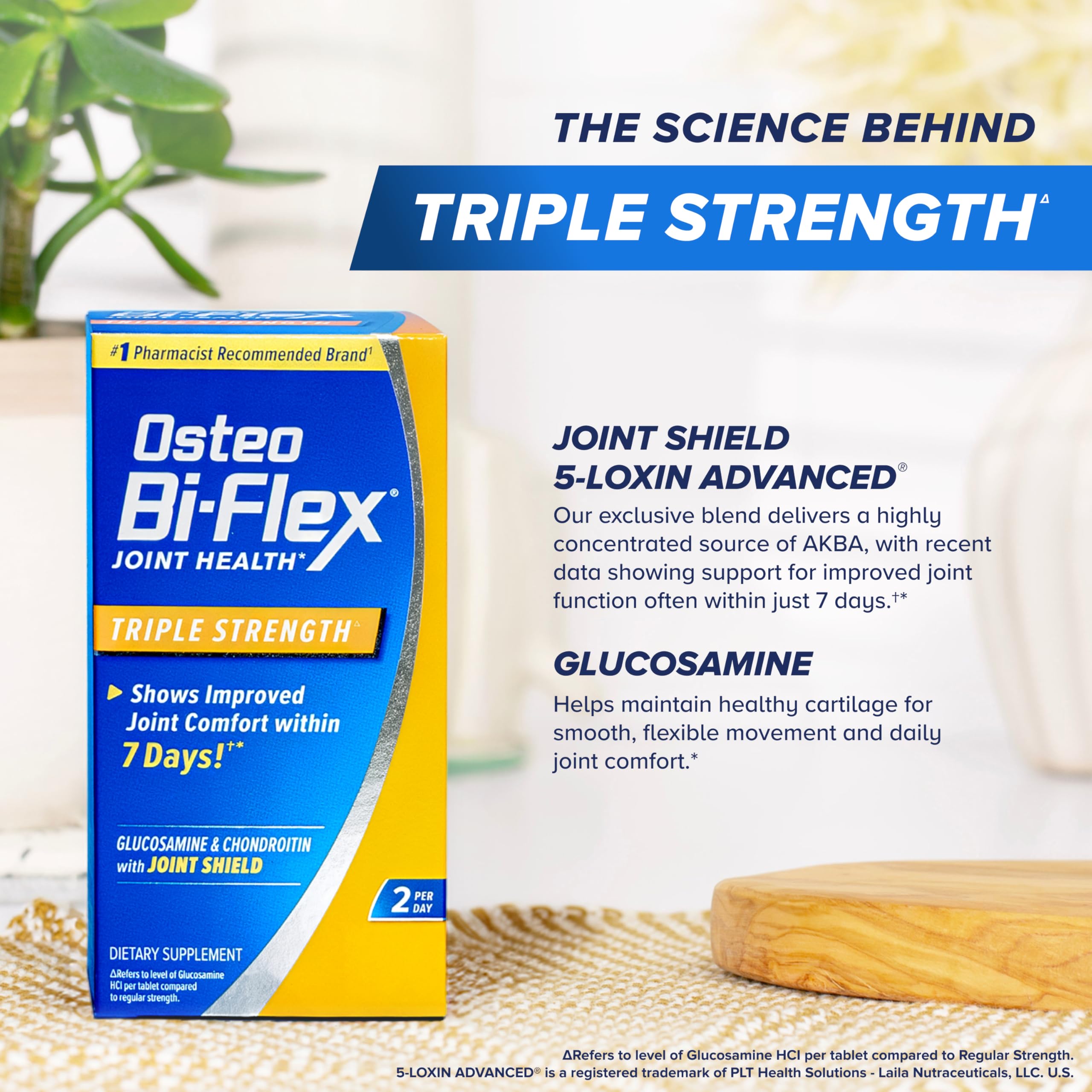 Osteo Bi‑Flex persona activa incorporando tabletas en su rutina diaria