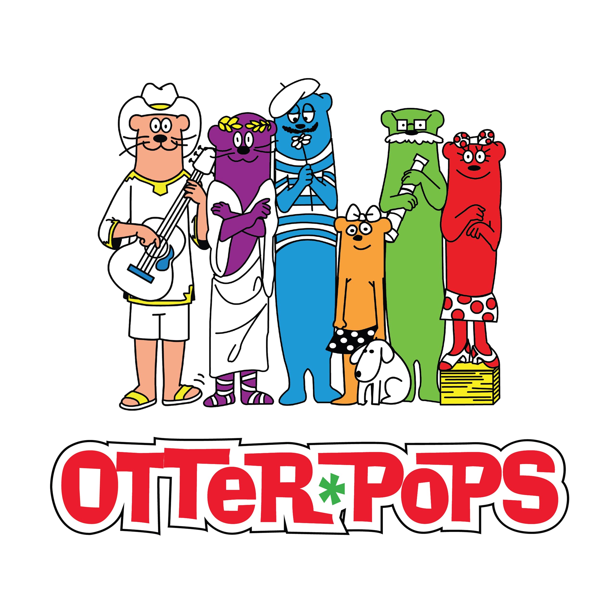 Otter Pops paletas organizadas en congelador, almacenamiento eficiente