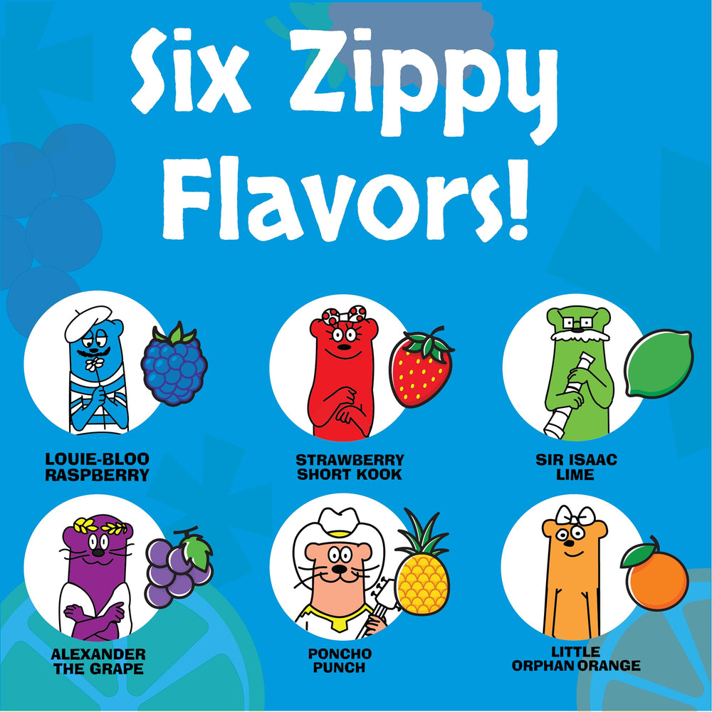 Otter Pops primer plano textura congelada que resalta jugo real