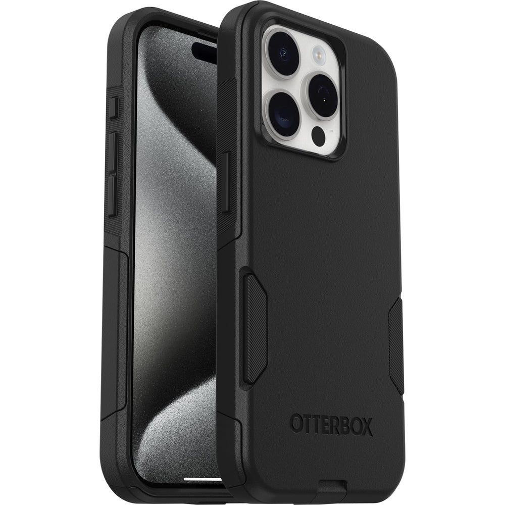 OtterBox Commuter en bolsillo demostrando perfil delgado y facilidad