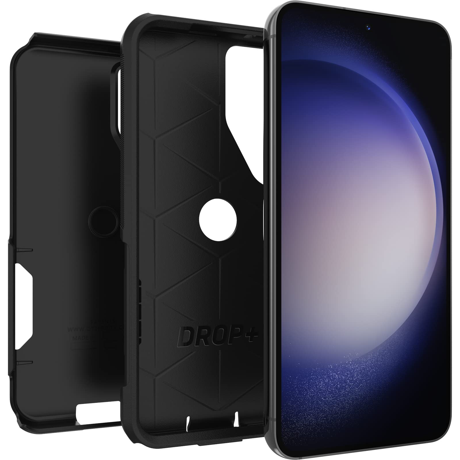 OtterBox en mano mostrando perfil delgado y comodidad para el bolsillo