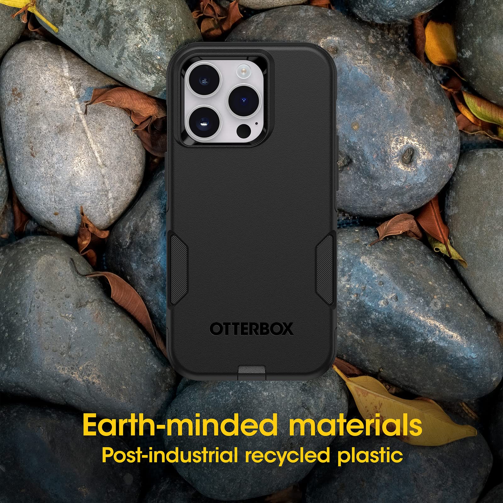 OtterBox comparación de tamaño con smartphone para referencia